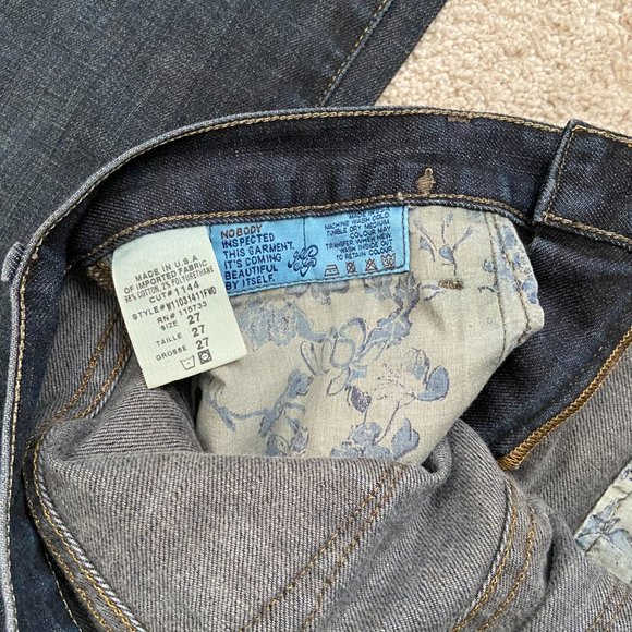 EUC Dark blue Gold Sign low rise straight leg Envy jeans size 27 - Picture 7 of 7